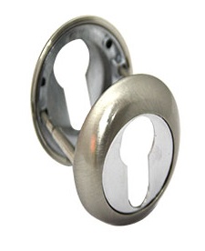 Накладка под цилиндр MAXI Locks R1 SN/CP Матовый никель/Хром