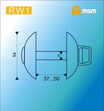 Накладка-фиксатор MSM RW1-K SN/CP SN Матовый никель фото 2