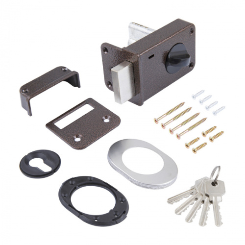 Замок накладной Омега ЗН1-1 ЗАЗ (медь) 