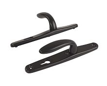 Ручка для пластиковых дверей с подпружиненная 85 Черный RL9005