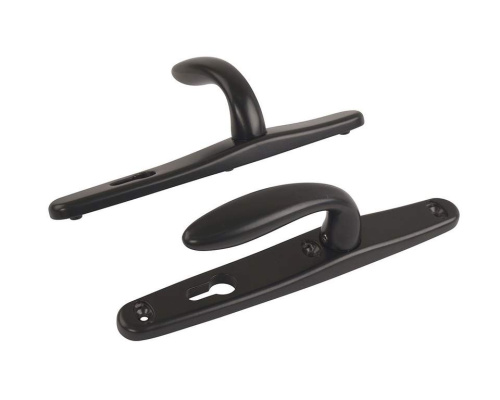 Ручка для пластиковых дверей с подпружиненная 85 Черный RL9005