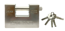 Замок навесной LIVGARD 127-94mm SN Матовый хром