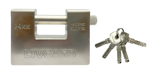 Замок навесной LIVGARD 127-94mm SN Матовый хром