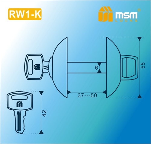 Накладка-фиксатор MSM RW1-K AC/CP Медь/Хром фото 2