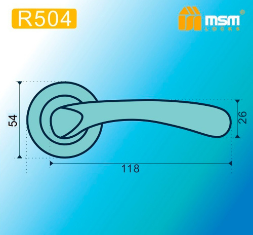 Ручка на розетке MSM R400 MBR Матовый Коричневый фото 2 Ручка на розетке MSM R400 MBR Матовый Коричневый фото 2