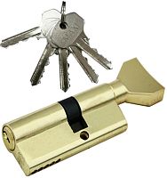 Цилиндровый механизм MAXI Locks NW30/40 английский ключ/вертушка PB Полированная латунь
