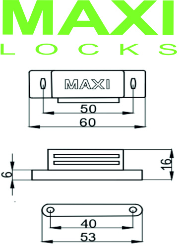 Магнит мебельный MAXI Locks FM-06 средний AC Медь фото 2