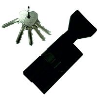 Цилиндровый механизм MAXI Locks NW60 английский ключ/вертушка BLM Матовый черный