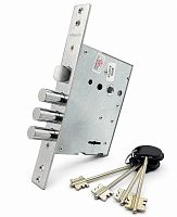 Замок врезной LIVGARD SK-G3011-68,3R сувальдный с защелкой ключ (4кл,75mm)