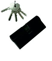 Цилиндровый механизм MAXI Locks N70 английский ключ/ключ BLM Матовый черный