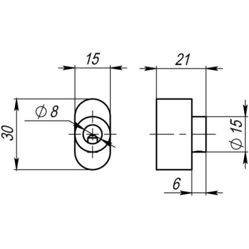 Вертушка для личинки CISA Турция C01-CR Хром фото 2 Вертушка для личинки CISA Турция C01-CR Хром фото 2