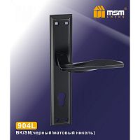 Ручка на планке MSM 904L BK/SN Черный /Матовый никель