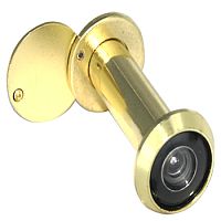 Глазок дверной MAXI Locks DV3-5590-PB с шторкой 55-90мм Полированная латунь