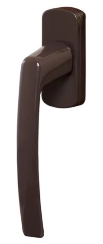 Ручка для пластиковых окон 007 пластиковая под "РОТО" квадратная Коричневый
