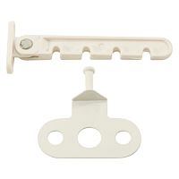 Ограничитель Maxi Locks 3060-S для окон Пластиковый Маленький WW Белый
