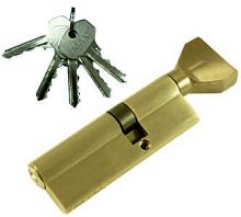 Цилиндровый механизм MAXI Locks NW35/55 английский ключ/вертушка SN Матовый никель