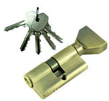 Цилиндровый механизм MAXI Locks NW60 английский ключ/вертушка AB Бронза