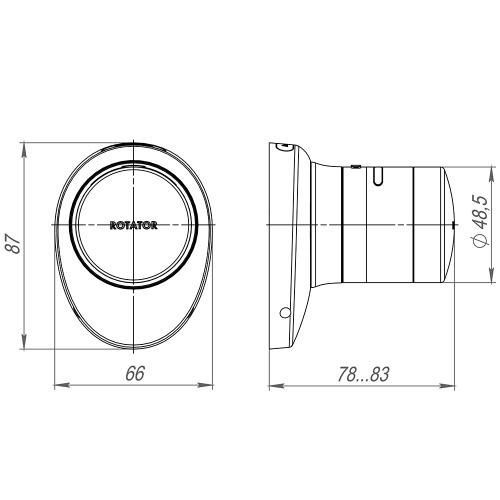 Электронный замок ROTATOR EL.RT01.01 BLчерный (43339) (ARMADILLO) фото 2