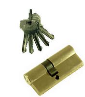 Цилиндровый механизм MAXI Locks N40/30 английский ключ/ключ SN Матовый никель