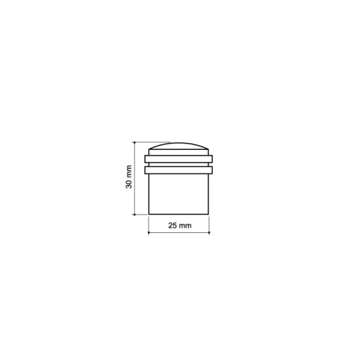 Упор дверной Armadillo DH062ZA CP Хром фото 2