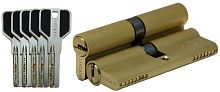 Цилиндровый механизм LIVGARD C80 перфо.ключ-ключ SB Матовая латунь