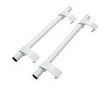 Ручка для пластиковых дверей прямая овальная 500*30 Белый RAL9016