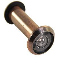 Глазок дверной MAXI Locks DV2-5075-AC с резинкой 50-75мм Медь