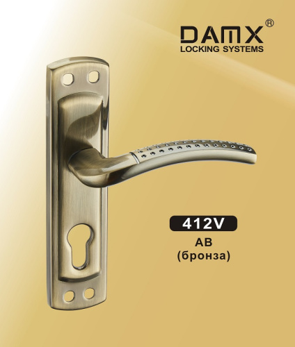 Ручка на планке Под VAZ DAMX 412 V AB Бронза