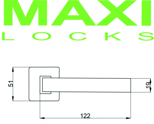 Ручка на розетке MAXI Locks S503 SN/CP Матовый никель/Хром фото 2